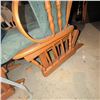 Image 3 : Wood Frame Upholstered Glider w/ Ottoman Glider