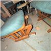 Image 4 : Wood Frame Upholstered Glider w/ Ottoman Glider