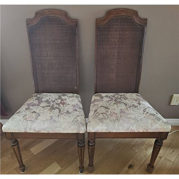 Cane Back Dining Chairs
