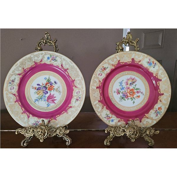 Porcelain Decorative Plates with Gilt