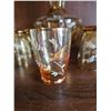Image 2 : Gold-Toned Glass Decanter Set with Six Glass