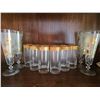 Image 1 : 10 Gold Trimmed Glasses