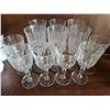 Image 1 : 12 Cut Glass Wine Goblets