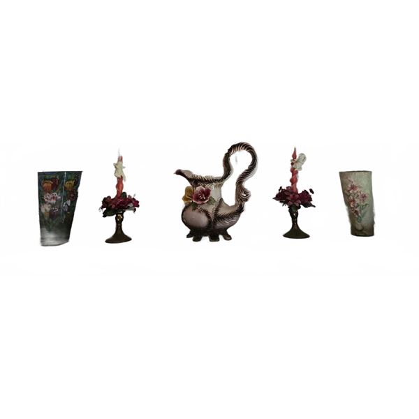 Decorative Tabletop Ceramic and Glass Set