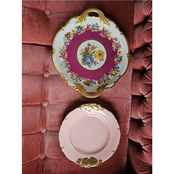 Waldershof Bavaria Floral Porcelain Plates