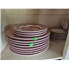 Image 3 : Staffordshire Engravings Dinner Plates Set