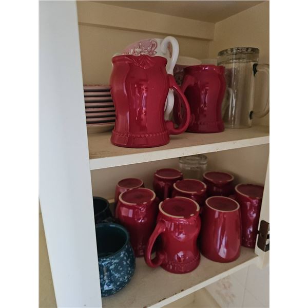 Red Ceramic Coffee Mugs