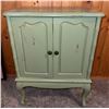 Image 2 : Antique Green Painted Wood Cabinet