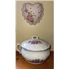 Image 2 : Porcelain Cherub Wall Plaques and Floral Soup