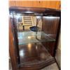 Image 4 : Wood Curio Cabinet with Glass Doors