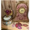 Image 2 : Decorative Tabletop Lot with Clocks