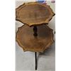 Image 4 : Two-Tier Wood Pie Crust Table