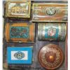 Image 1 : Decorative Wooden and Metal Jewelry Box Set