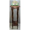 Image 1 : Wood Pedestal Plant Stand With Two Boxes
