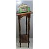 Image 2 : Wood Pedestal Plant Stand With Two Boxes