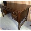 Image 2 : Solid Wood Desk with Five Drawers