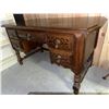 Image 3 : Solid Wood Desk with Five Drawers