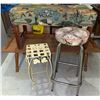 Image 1 : Furniture Lot with Stool, Stand, and