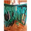 Image 2 : Wood Storage Units And Garden Tool Set