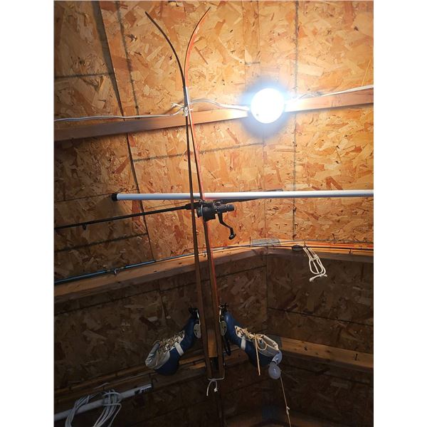 Fishing Rods, Skis, and Boots