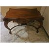 Image 7 : Carved Wood Coffee Table With Glass Top