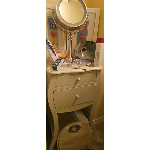 Bathroom Cabinet and Vanity Table Set