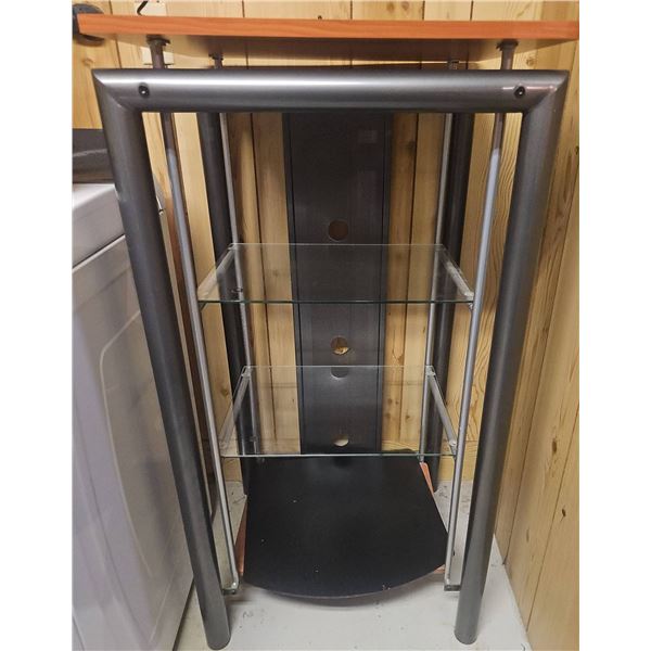 Metal and Glass AV Equipment Stand