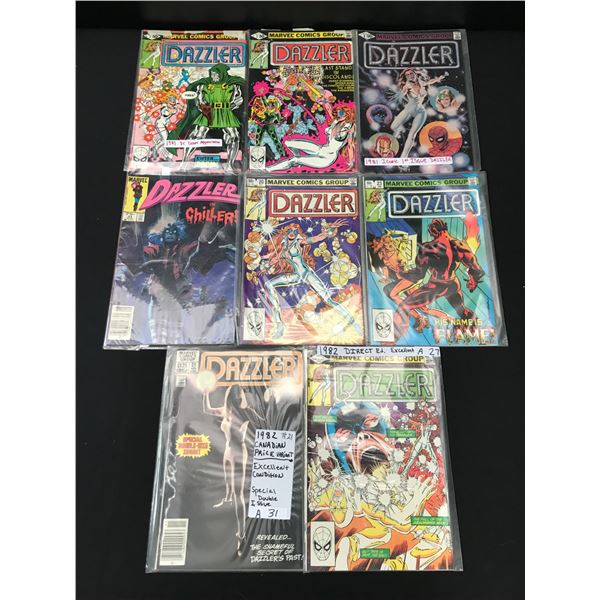 LOT OF 8 DAZZLER COMICS - MARVEL COMICS