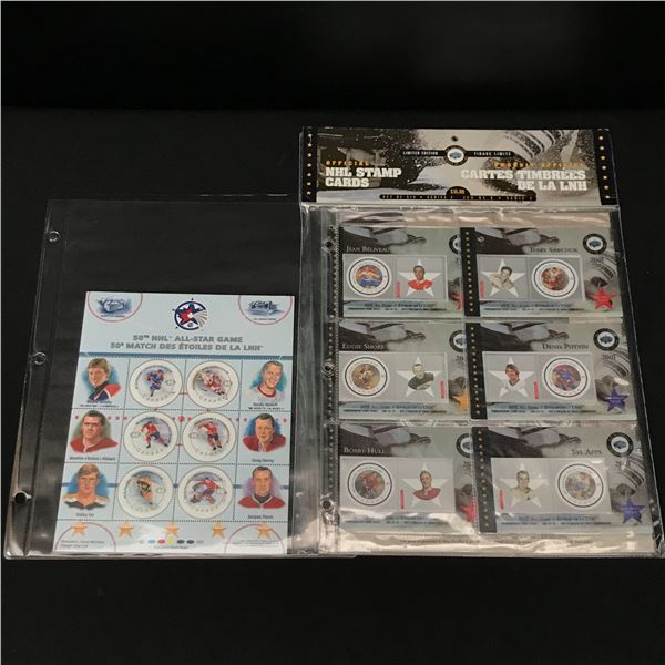LOT OF NHL HOCKEY STAMPS