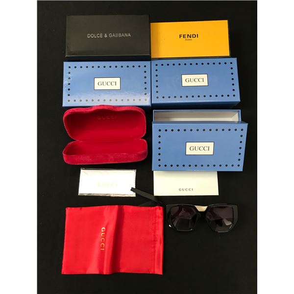 LOT OF NEW SUNGLASSES IN BOXES VARIOUS STYLES