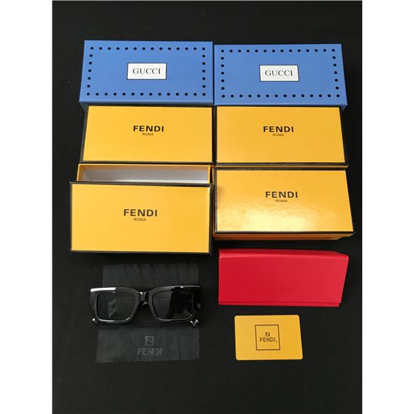 LOT OF NEW SUNGLASSES IN BOXES VARIOUS STYLES