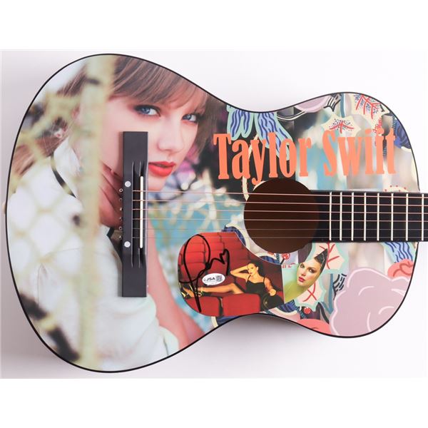 TAYLOR SWIFT SIGNED ACOUSTIC GUITAR - JSA COA