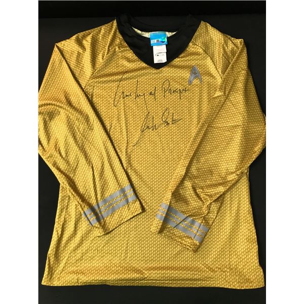 WILLIAM SHATNER SIGNED AND INSCRIBED 'LIVE LONG AND PROSPER' STAR TREK JERSEY - WWOC COA