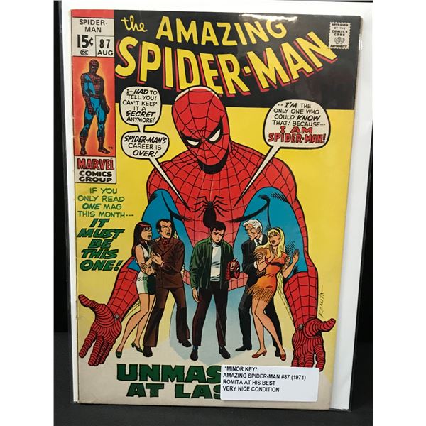 THE AMAZING SPIDERMAN #87 (1971) - MARVEL COMICS