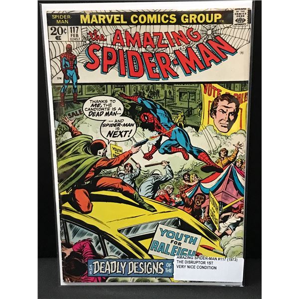 THE AMAZING SPIDERMAN #117 (1973) 1ST DISRUPTOR - MARVEL COMICS