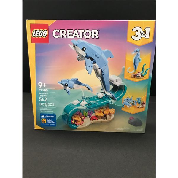 LEGO CREATOR #31385 BEAUTIFUL DOLPHINS SEALED IN ORIGINAL PACKAGING
