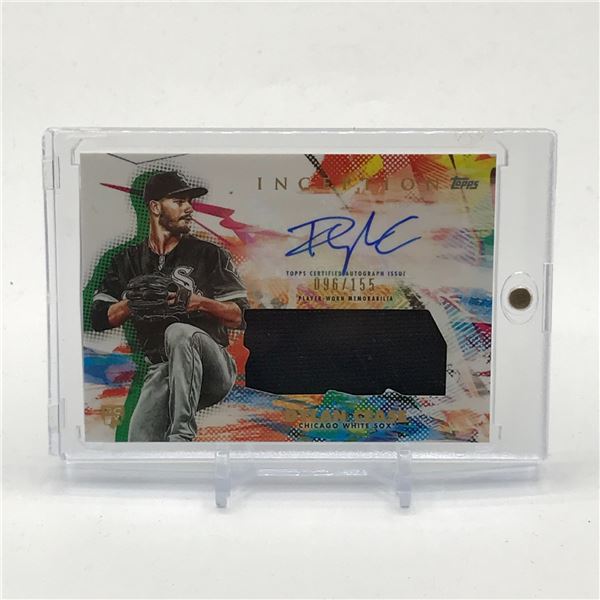 2020 TOPPS INCEPTION BASEBALL DYLAN CEASE SIGNED PATCH TRADING CARD 096/155