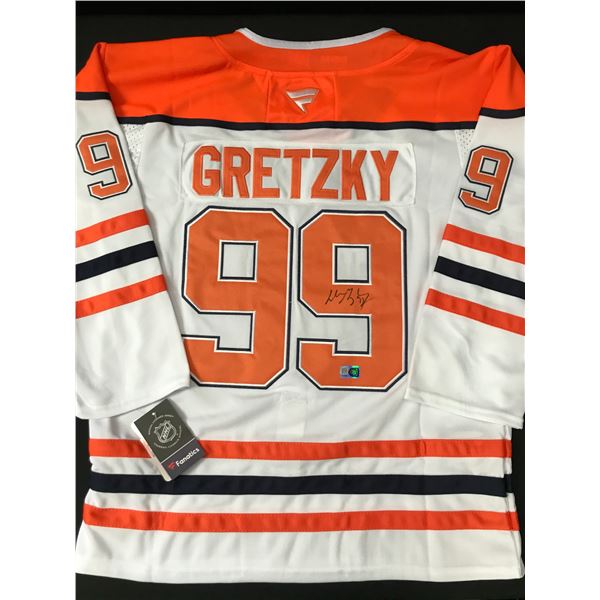 WAYNE GRETZKY SIGNED CUSTOM EDMONTON OILERS JERSEY - ELITE COA