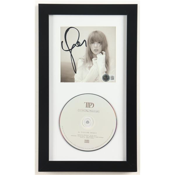 TAYLOR SWIFT SIGNED AND FRAMED CD SLEEVE PRESENTATION PIECE - BECKETT COA