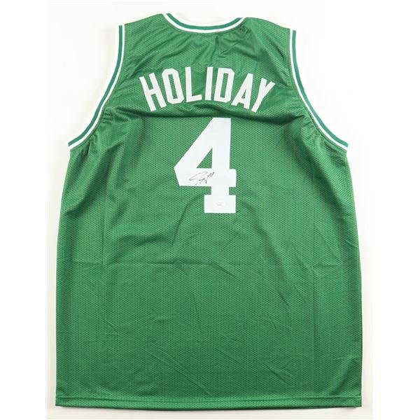 JRUE HOLIDAY SIGNED BOSTON JERSEY - JSA COA