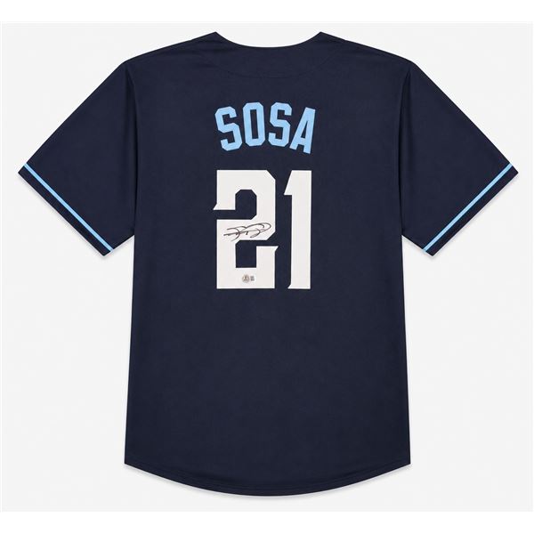 SAMMY SOSA SIGNED SLAMMIN SAMMY JERSEY - BECKETT COA
