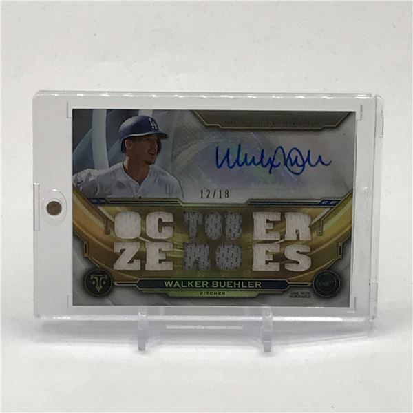 TOPPS WALKER BUEHLER SIGNED OCTOBER ZEROES PATCH TRADING CARD 12/18
