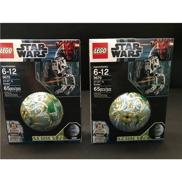 LOT OF 2 LEGO STAR WARS #9679 AT-ST & ENDOR SEALED IN ORIGINAL PACKAGING