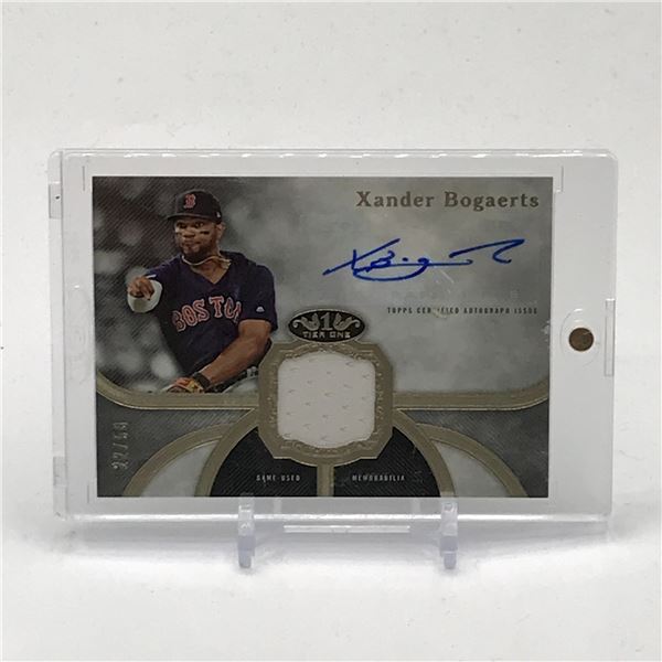 2020 TOPPS TIER ONE BASEBALL XANDER BOGAERTS SIGNED PATCH TRADING CARD 22/50
