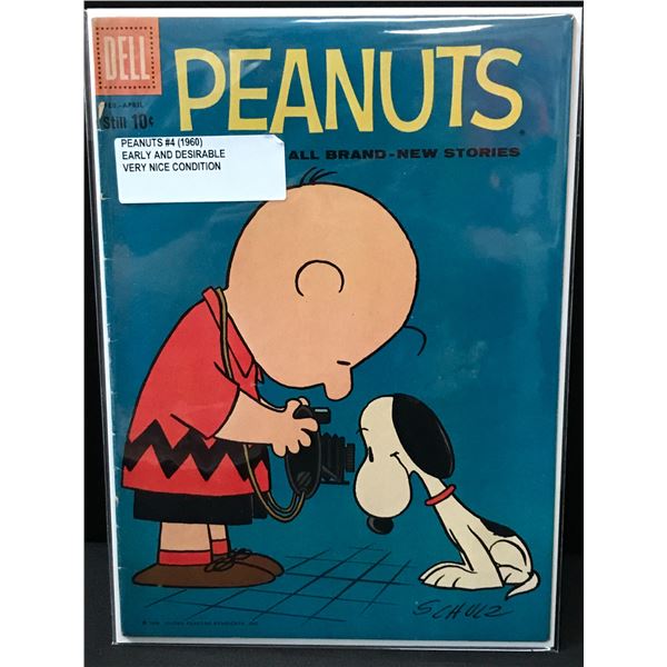PEANUTS #4 (1960) - DELL COMICS