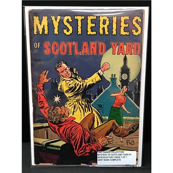 MYSTERIES OF SCOTLAND YARD ISSUE 1 OF 1 VERY RARE AND COMPLETE