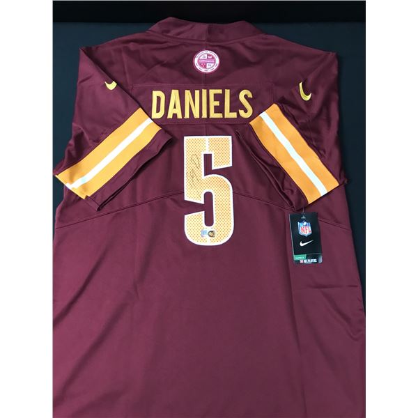 JAYDEN DANIELS SIGNED WASHINGTON COMMANDERS CUSTOM JERSEY - ELITE COA