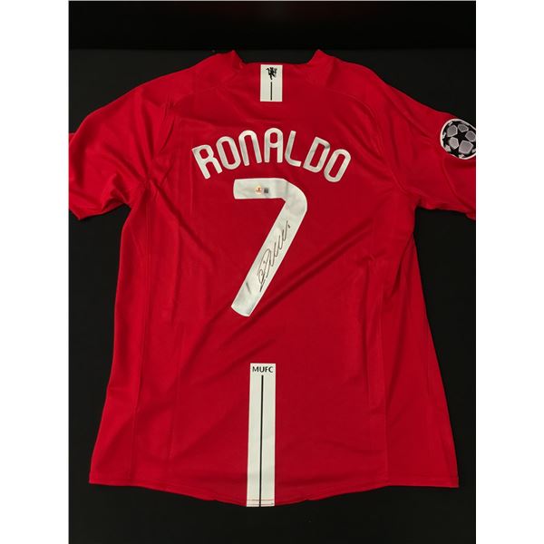 CHRISTIANO RONALDO SIGNED MANCHESTER UNITED JERSEY - BECKETT COA