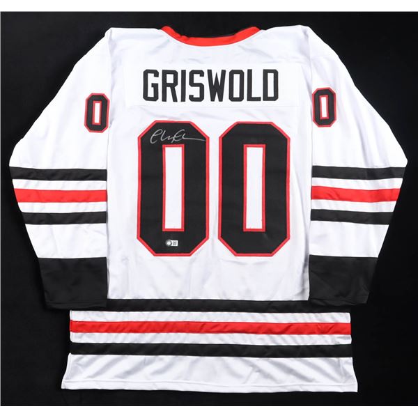 CHEVY CHASE SIGNED GRISWOLD HOCKEY JERSEY - SCHWARTZ COA