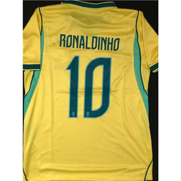 NEW WITH TAGS RONALDHINO BRAZIL SOCCER JERSEY